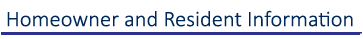 Residents Only